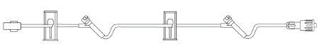 Picture of Extension Set 35 Inch Tubing 2 Ports 6.0 mL Priming Volume DEHP-FreeNF1370