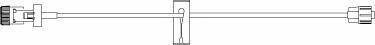 Picture of Extension Set 13 Inch Tubing 1 Port 0.45 mL Priming Volume DEHP-Free473042