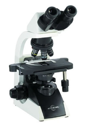 Picture of 3012 Series Microscope Siedentopf Type Binocular Head Infinity Plan Achromat 4X, 10X, 40XR, 100XR Oil 120V or 220V Rectangular Mechanical Stage3012-LED