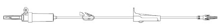 Picture of Primary Administration Set Z-800 20 Drops / mL Drip Rate 105 Inch Tubing 2 PortsB2-70072