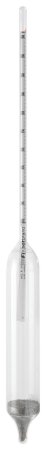 Picture of Specific Gravity Hydrometer Fisherbrand™ ASTM™ 330 mm, 275 mL, 89H ASTM Number, 0.0005 Increments, 1 to 1.05 Specific Gravity Range, 60°F Temperature of Standardization, ASTM E126 Certifications116034H
