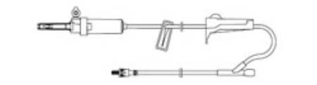 Picture of Primary Administration Set AMSafe® 15 Drops / mL Drip Rate 78 Inch Tubing 1 PortAA3101