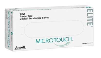 Picture of Exam Glove Micro-Touch® Elite® X-Large NonSterile Vinyl Standard Cuff Length Smooth Ivory Not Chemo Approved3094