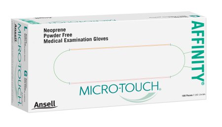 Picture of Exam Glove Micro-Touch® Affinity® X-Large NonSterile Polychloroprene Standard Cuff Length Textured Fingertips Green Chemo Tested3774