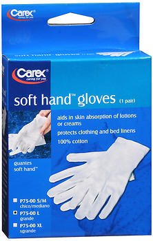 Picture of Infection Control Glove Soft Hands™ Large Cotton White Hemmed Cuff NonSterile02360187501