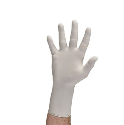 Picture of Exam Glove STERLING-XTRA® Medium Sterile Pair Nitrile Extended Cuff Length Textured Fingertips Gray Not Chemo Approved33024