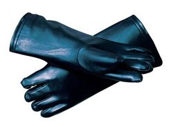 Picture of Radiation Reducing Glove Bar-Ray One Size Fits Most NonSterile Vinyl / Lead Extended Cuff Length Smooth Navy Blue Not Chemo Approved69303