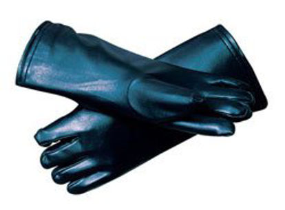 Picture of Radiation Reducing Glove Bar-Ray One Size Fits Most NonSterile Vinyl / Lead Extended Cuff Length Smooth Navy Blue Not Chemo Approved69303