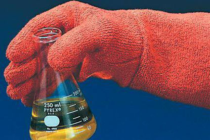 Picture of Autoclave Glove Scienceware® Clavies® One Size Fits Most Terry Cloth Orange 18 Inch Gauntlet Cuff NonSterile11394298