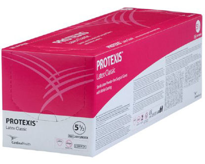 Picture of Surgical Glove Protexis™ Latex Classic Size 8.5 Sterile Pair Latex Extended Cuff Length Smooth Cream Not Chemo Approved2D72N85X