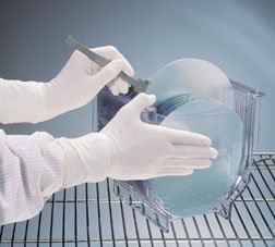 Picture of Cleanroom Glove Kimtech Pure® G3 Size 7.5 Nitrile White 12 Inch Beaded Cuff Sterile Pair19149857C