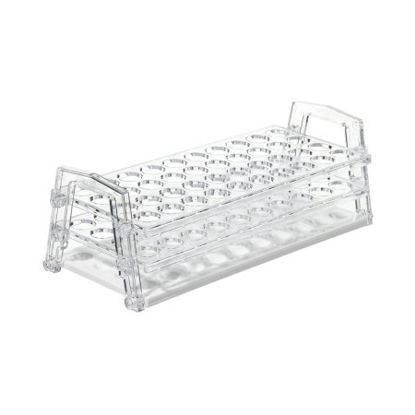 Picture of Storage Test Tube Rack Nalgene™ 40 Place 16 to 20 mm Tube Size Clear 4-1/2 X 11 Inch5929-0020