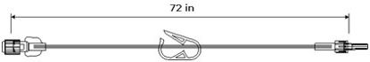 Picture of Extension Set 72 Inch Tubing Without Port DEHP-FreeB2090