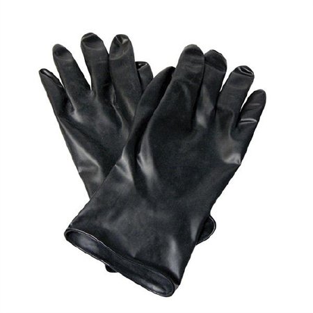 Picture of Utility Glove North™ Size 9 Butyl Rubber Black 11 Inch Beaded Cuff NonSterile113949C