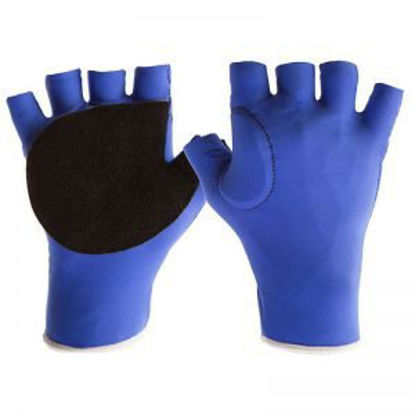 Picture of Impact Glove Ergotech Glove - Palm / Web Half Finger Medium Blue Right HandER502LS-R-MED