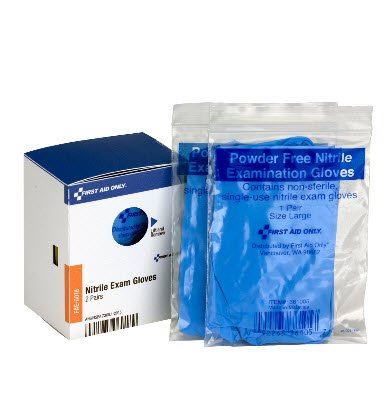 Picture of Exam Glove First Aid Only® SmartCompliance Refill One Size Fits Most NonSterile Nitrile Standard Cuff Length Blue Not Chemo ApprovedFAE-6018