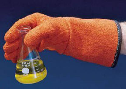 Picture of Autoclave Glove Clavies® One Size Fits Most Terry Cloth Orange 13 Inch Gauntlet Cuff NonSterileS47334
