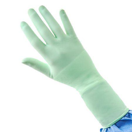 Picture of Surgical Glove GAMMEX® Size 6.5 Sterile Pair Polyisoprene Extended Cuff Length Micro-Textured Green Chemo Tested46165