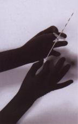 Picture of Radiation Reducing Glove Sensi Flex Size 8.5 Sterile Pair Latex / Lead Extended Cuff Length Fully Textured Brown Not Chemo Approved12407-8.5