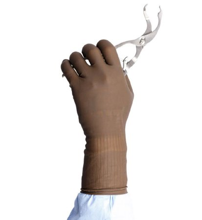 Picture of Surgical Glove Protexis™ PI Orthopaedic Size 9 Sterile Pair Polyisoprene Extended Cuff Length Smooth Brown Not Chemo Approved2D73HT90