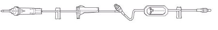 Picture of Primary Administration Set 10 Drops / mL Drip Rate 107 Inch Tubing 1 Port2H8486