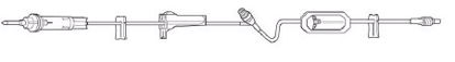 Picture of Primary Administration Set 10 Drops / mL Drip Rate 107 Inch Tubing 1 Port2H8486