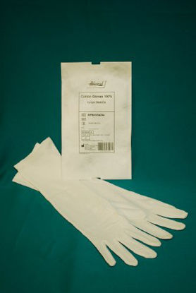 Picture of Infection Control Glove One Size Fits Most Cotton White Hemmed Cuff Sterile PairKP5018W/24