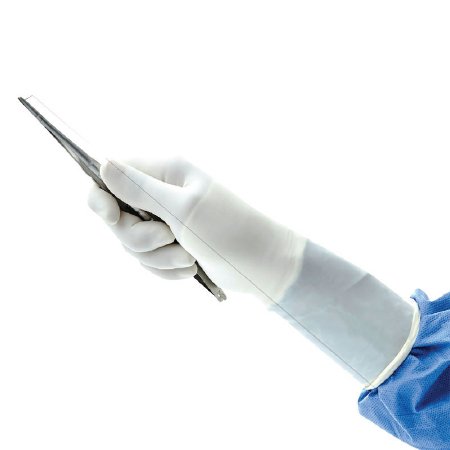 Picture of Surgical Glove PremierPro™ Size 7 Sterile Pair Polyisoprene Extended Cuff Length Smooth White Not Chemo Approved43570