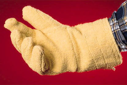 Picture of Heat Resistant Glove Wells Lamont™ X-Large Kevlar® Butter 5.5 Inch Gauntlet Cuff NonSterile18762