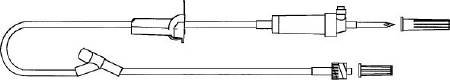 Picture of Primary Administration Set 20 Drops / mL Drip Rate 84 Inch Tubing 1 PortAMS-975NF