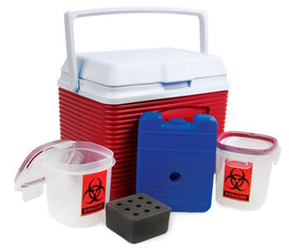 Picture of Specimen Transport System Heavy Duty 3-1/4 X 3-1/4 X 4-1/2 Inch531799