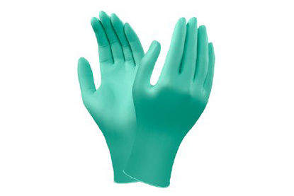 Picture of Chemical Protection Glove NeoTouch® 25-101 Large Neoprene Green 11.4 Inch Beaded Cuff NonSterile385730