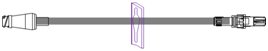 Picture of Extension Set 7 Inch Tubing 1 Port 0.39 mL Priming Volume DEHP-FreeMC33131