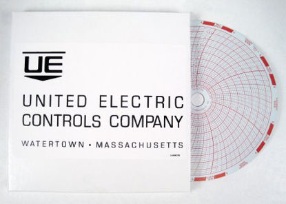 Picture of 7-Day Temperature Recording Chart Pressure Sensitive Paper 6 Inch Diameter Blue Grid7G00960831