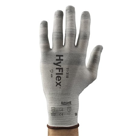 Picture of Cut Resistant Glove Liner HyFlex® 11-318 Powder Free Spandex / Nylon / Carbon Gray Size 819-152-306