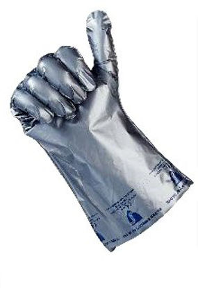 Picture of Chemical Protection Glove Silver Shield® / 4H® Size 8 PE / EVOH Polymer Silver 14.5 Inch Gauntlet Cuff NonSterile11000-648