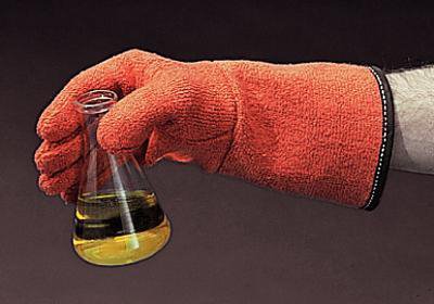 Picture of Autoclave Glove Clavies® One Size Fits Most Terry Cloth Orange 13 Inch Gauntlet Cuff NonSterile151064