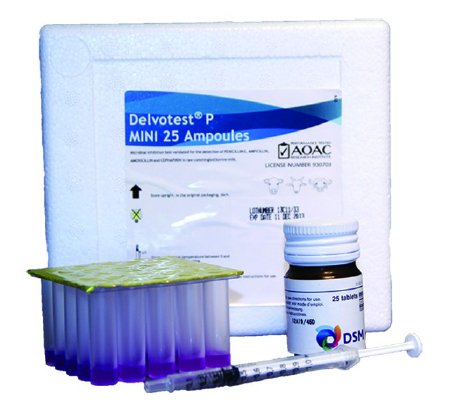 Picture of Test Kit Delvotest® P Diffusion Test Milk Antibiotic Test Milk Sample 25 TestsNC0430363