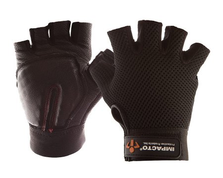 Picture of Carpal Tunnel Glove IMPACTO® Half Finger Small Black Hand Specific PairST8610-SML