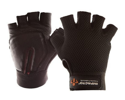 Picture of Carpal Tunnel Glove IMPACTO® Half Finger Small Black Hand Specific PairST8610-SML