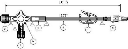 Picture of Extension Set 16 Inch Tubing DEHP-FreeB4047