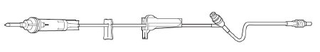 Picture of Solution Set Clearlink™ 60 Drops / mL Drip Rate 76 Inch Tubing 1 Port2C8402