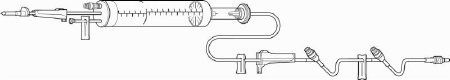 Picture of Solution Set Buretrol 60 Drops / mL Drip Rate 104 Inch Tubing 3 Ports2C8864