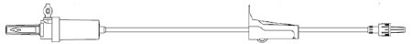 Picture of Primary Administration Set Z-800 20 Drops / mL Drip Rate 105 Inch Tubing Without PortA2-80070