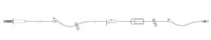 Picture of Primary Administration Set Lifeshield® 15 Drops / mL Drip Rate 80 Inch Tubing 2 Ports1423528