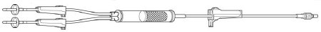 Picture of Y-Type Blood-Solution Set 10 Drops / mL Drip Rate 89 Inch Tubing Without Ports2C7627