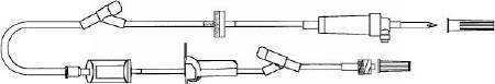 Picture of Primary Administration Set 20 Drops / mL Drip Rate 105 Inch Tubing 2 PortsAMS609-1