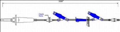 Picture of Primary Administration Set 15 Drops / mL Drip Rate 100 Inch TubingB9201