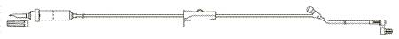 Picture of Primary Administration Set 20 Drops / mL Drip Rate 82 Inch Tubing 1 PortB411