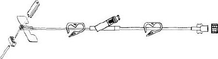 Picture of Huber Infusion Set LifeGuard™ 20 Gauge 3/4 Inch 10 Inch Tubing SmartSite PortCLGY-2034